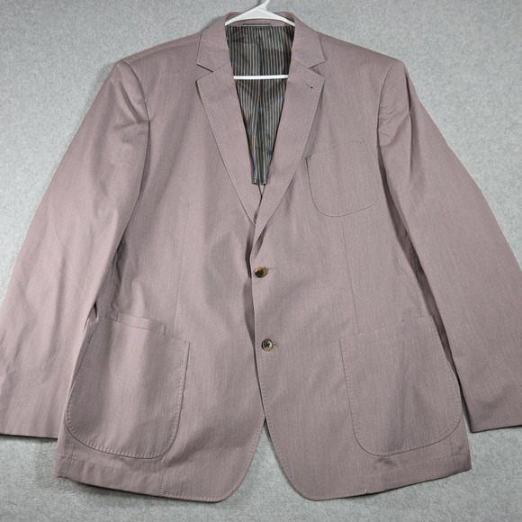 Q by Flynt Bateman Mens Blazer 50R Mauve Pink Stretch Sport Coat 91033 CT#041